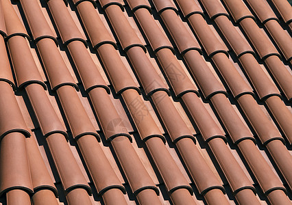 红色屋顶砖土制瓷砖分片橙子房子屋面乡村陶瓷黏土建筑图片