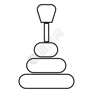 变速杆图标黑色插图平面样式简单图像力量运输杠杆驾驶传播机械引擎汽车速度服务图片