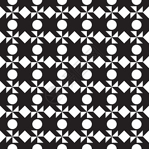 矢量无缝几何图案经典饰品艺术装饰正方形装饰品图形化几何学圆圈地毯奢华黑色图片