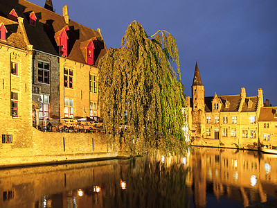 位于比利时布鲁日历史中心经济旅行城市文化建筑学荷卢联盟遗产历史性景观图片