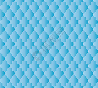 蓝色渐变的摩洛哥伊斯兰无缝图案背景 复古和复古的抽象装饰设计 它制作图案的简单平面矢量图图片