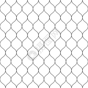 无缝有线网围栏 白色背景上的简单黑色矢量图栅栏墙纸外壳边界监狱网格金属障碍安全绘画图片