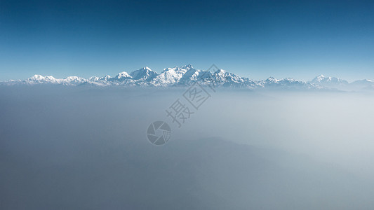 从飞机上看到的喜马拉雅山 尼泊尔高度地块旅行冰川晴天顶峰天空环境高山山脉图片