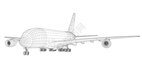 客机  3d 它制作图案运输旅行乘客航空旅游航班天空喷射空气商业图片