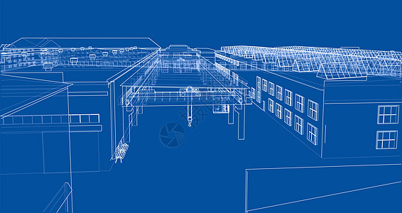 工厦大纲活动城市3d建筑学蓝图工厂草图白色场景工程图片