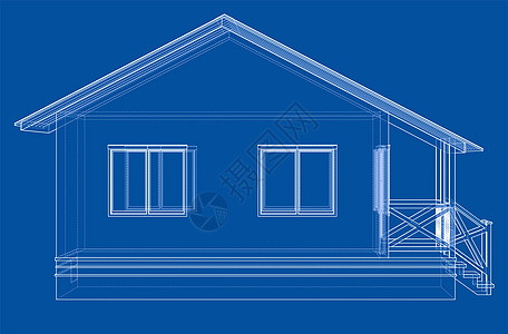 私人住宅小品3d蓝图艺术建筑师商业建筑住房绘画建筑学技术图片