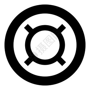 计算机符号 任何货币图标 在圆圈中的黑色颜色图片