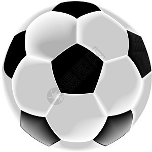 黑人和白人足球或足球球白色锦标赛世界冠军竞赛圆形黑色插图团队运动图片