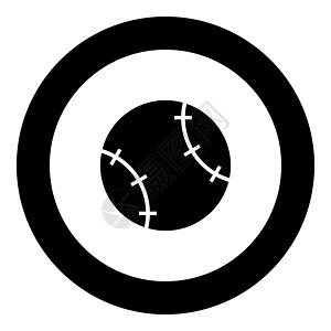 圆形中的棒球球图标黑色沥青闲暇圆圈竞赛游戏娱乐乐趣皮革团队联盟图片