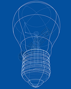 轮廓灯泡 韦克托创造力艺术插图草图互联网力量家庭技术活力绘画图片