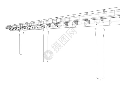 桥梁素描  3d 它制作图案建筑草图绘画建筑学图片