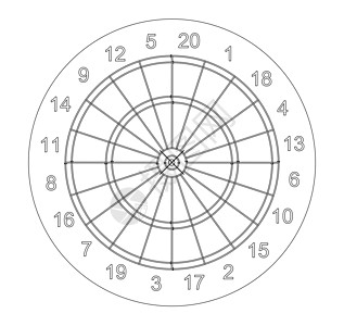 目标中的箭头  3d 它制作图案闲暇绘画飞镖创造力草图优胜者蓝图运动中心煤炭图片