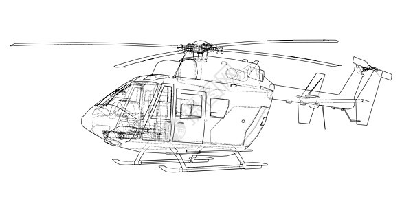 直升机外形图飞行员运输天线电路航空卡通片蓝图螺旋桨菜刀直升飞机背景图片