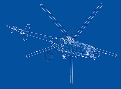 直升机工程图车辆飞机蓝色蓝图航空螺旋桨空气航班机器运输图片