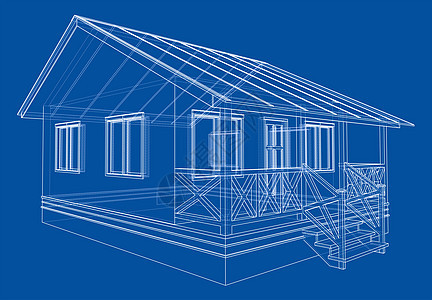 私人住宅素描  3d 它制作图案蓝图建筑学建筑师项目住房公寓技术艺术建筑房子图片