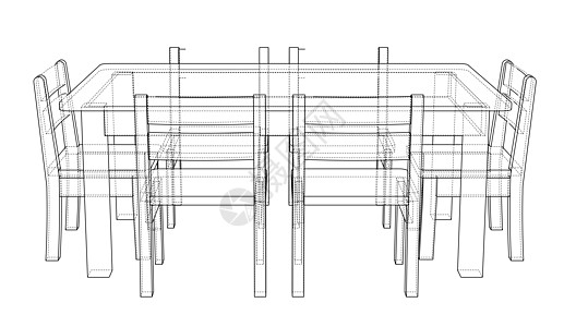 有主席席位的表格 3d 插图会议方案餐桌环境工作扶手椅办公室饮食房子房间图片