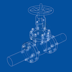 工业阀门  3d 它制作图案技术绘画管子气体旋转管道白色工程植物螺栓图片