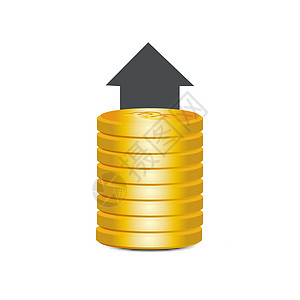 Bitcoin 现代网络货币图标 数字货币logo 概念矢量说明 金比特币的箭头堆图片