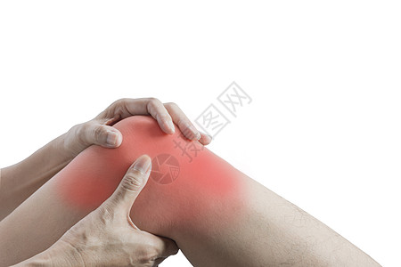 身体疼痛 女性用膝盖痛紧闭女性的身体痛苦按摩白色疾病肌肉症状风湿红色运动女士图片