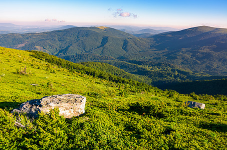 山上山坡上的草原图片