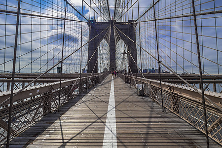 纽约的广度天空天际旅游建筑学城市旅行景观电缆背景图片