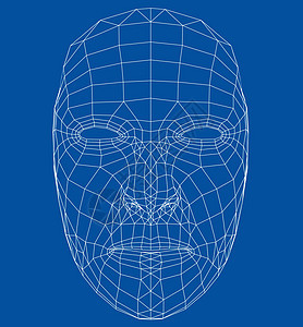 线框抽象人体表扫描钥匙技术控制传感器男性安全扫描器电脑软件图片