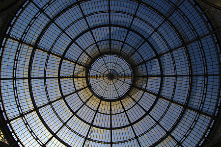 在米兰的画廊购物建筑学城市旅行艺术天花板建筑圆顶购物中心玻璃图片