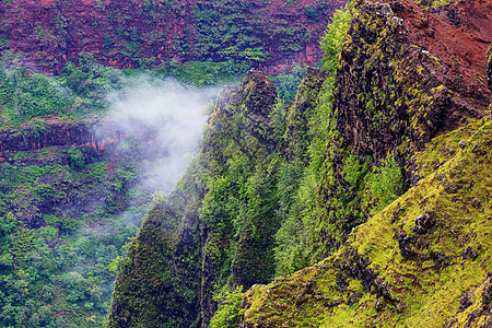 韦尔米亚峡谷假期地理场景岩石山沟山脉悬崖远足者远足环境图片