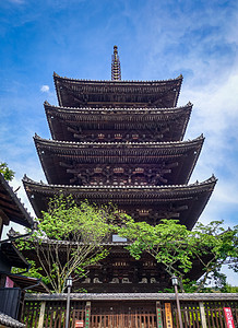 日本八阪寺 济永 京都神社地标建筑街道城市传统宝塔文化旅游神道图片