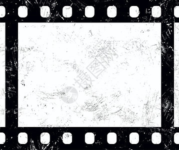 古老旧的35毫米硬胶片框架相机白色电影划痕照片卷轴艺术幻灯片摄影边界背景图片