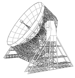射电望远镜概念大纲 韦克托航天天文网络播送卫星盘子信号天线研究收音机图片