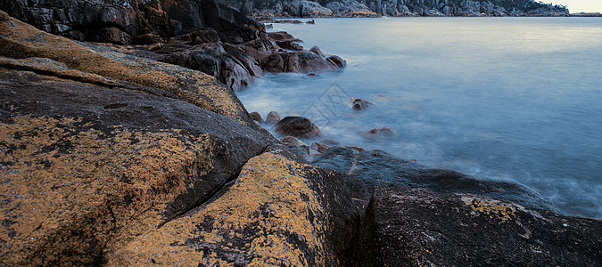 Freycinet国家公园的沉睡湾海岸线旅行海岸海洋背景图片