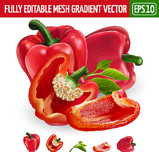 紫薯和红辣椒在白色背景的红辣椒 它制作图案矢量餐厅厨房食物生态收成包装徽章标签宏观广告插画