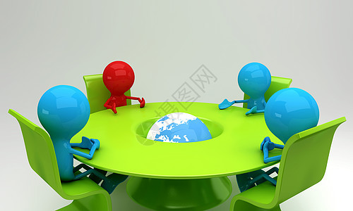 领导红色商业精神全球讨论男人小时会议地球人力资源背景图片