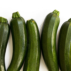 白色背景的Zucchini苏切蒂 椰菜团体食物水果末端黑色阴影蔬菜颜色收成浆果图片