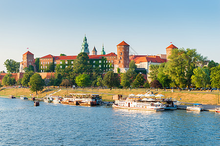 波兰克拉科夫 — 2017年8月11日 Wawel城堡的美景图片