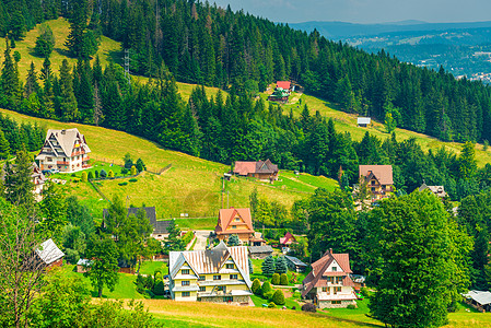 山坡上的欧洲农村美丽的房屋 vi(b)图片