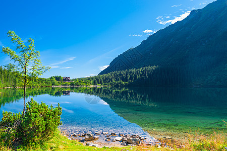 高塔特拉山脉和著名的山湖图片