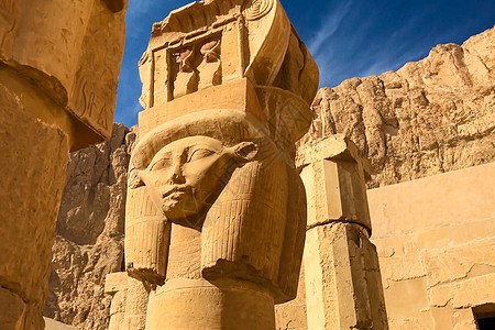 其他埃及的雕像 和寺庙纪念碑巨石牧师法老狮身狮子象形天空宗教场景全景沙漠图片