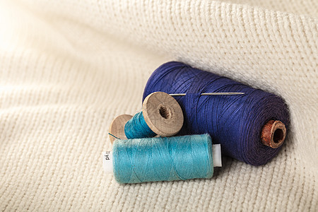 彩色威胁线圈裁缝工艺紫色针线活橙子卷轴棉布木头工具手工图片