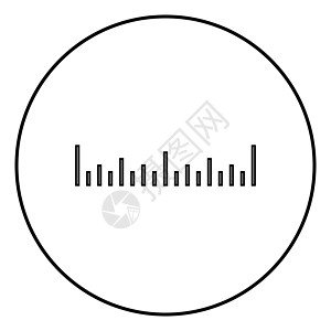 比例尺图标黑色矢量插图简单 imag工具教育水平乐器公制尺寸学校数字圆形数学图片