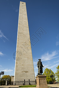 马萨诸塞州波士顿的邦克山纪念碑历史性建筑学蓝色风景城市爬坡道广场天空市中心建筑图片