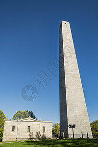 马萨诸塞州波士顿的邦克山纪念碑建筑蓝色风景历史性广场天空建筑学市中心城市爬坡道图片