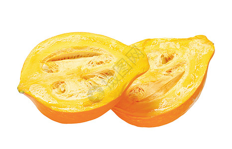 新鲜黄黄南南瓜水果横截面小吃食物图片