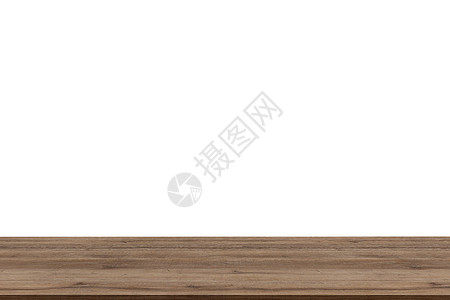 白色背景上孤立的透视复古木木板风格墙纸家具框架架子控制板剪辑硬木产品图片
