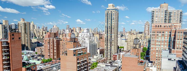 美国纽约州纽约市上东城空中观景建筑学场景历史性公寓全景蓝色办公室旅行城市摩天大楼图片