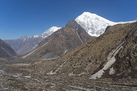 尼泊尔喜马拉雅山山冒险旅游天空生态远足假期旅行山脉浪塘图片