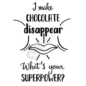 关于巧克力的有趣手绘引述图片