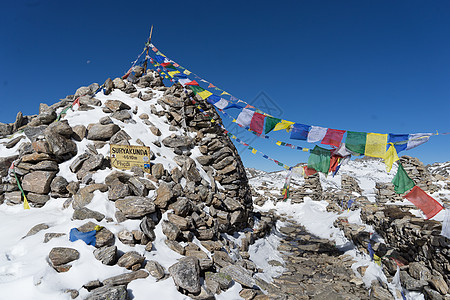 尼泊尔喜马拉塔山区首脑会议生态山脉天空假期旅行远足旅游图片