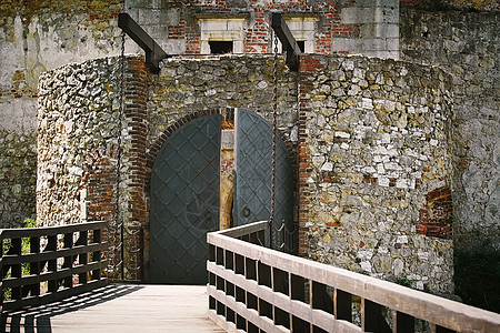 西维耶兹主教城堡据点旅游入口堡垒石墙建筑地标历史性历史图片